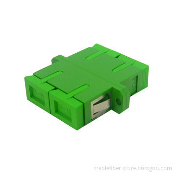 SC Fiber-optic Adapter for Both PC and APC Applications, Available in Different Colors